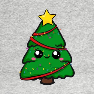 Kawaii Xmas tree T-Shirt